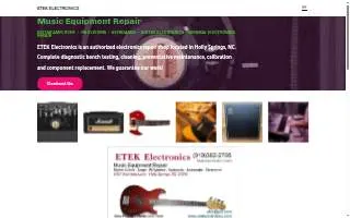 Etek Electronics website