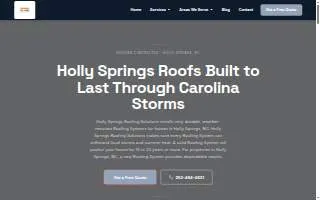 Holly Springs Roofing Solutions website