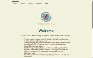 NC Triangle Notary LLC website