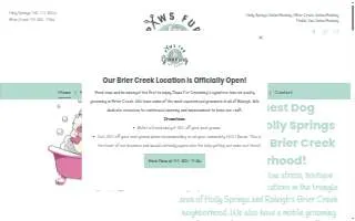 Paws Fur Grooming - Holly Springs website
