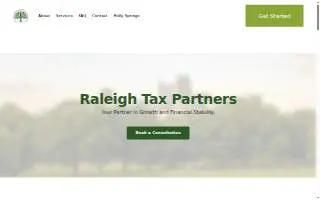 Raleigh Tax Partners website