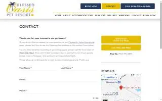Blessed Oasis Pet Resort of Hope Mills website