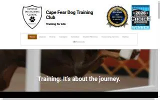 Cape Fear Dog Training Club of Hope Mills website