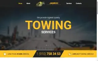 Jamroc Towing & Auto Services website