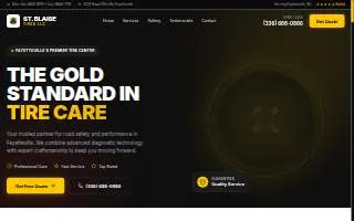 St. Blaise Tires LLC #2 website