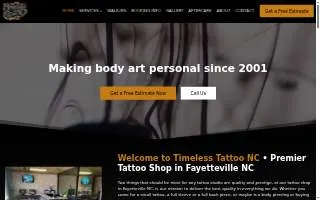 Timeless Tattoo NC of Hope Mills website