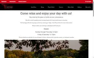 Treehouse Vineyards of Hope Mills website