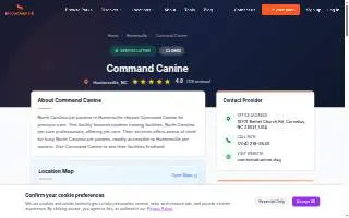 Command Canine of Huntersville website