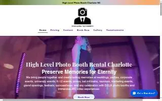 High Level Photobooth of Huntersville website