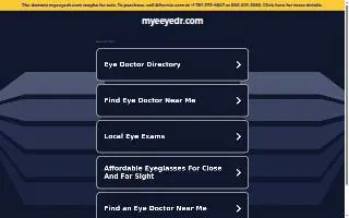 MyEyeDr. of Huntersville website