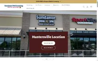 Sundance Pet Grooming – Cornelius Salon & Mobile of Davidson website
