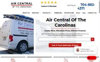 Air Central of the Carolinas website