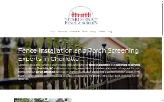 Carolina Fence and Screen of Indian Trail website
