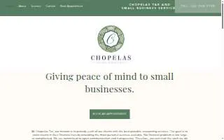 Chopelas Tax and Small Business Services website