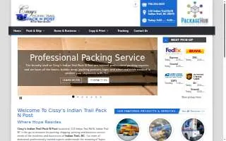 Cissy's Indian Trail Pack N Post website