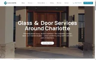 Glass and Door Pro of Indian Trail website