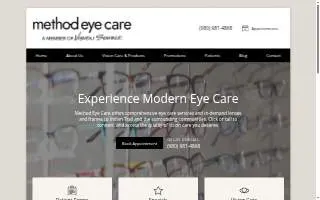 Method Eye Care of Indian Trail website