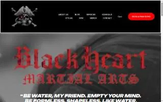Blackheart Martial Arts website
