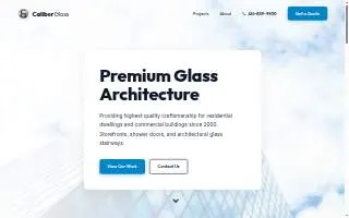 Caliber Auto Glass of Jacksonville website