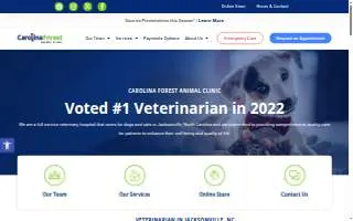 Carolina Forest Animal Clinic website