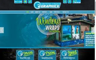 Crystal Coast Graphics website