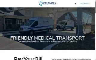 Friendly Medical Transport LLC website