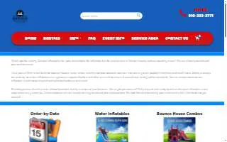 Onslow Inflatables website