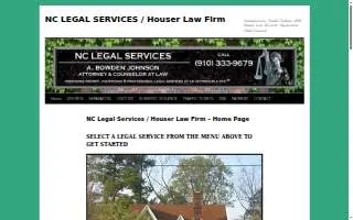 The Houser Law Firm, P.C. website