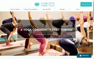 Charlotte Family Yoga Center website