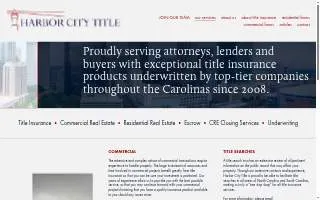 Harbor City Title website