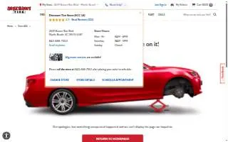 Discount Tire of Kernersville website
