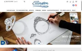 Ellington Jewelers website