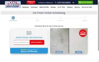 Oxi Fresh Carpet Cleaning of Kernersville website