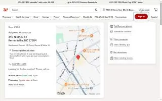 Walgreens Pharmacy of Kernersville website