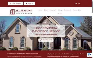 All Seasons Window & Door Co. website