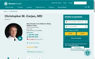 Christopher M. Cerjan, MD website
