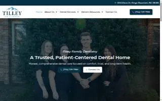 Tilley Family Dentistry website
