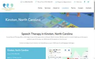 Coastal Speech Therapy Inc. of Kinston website