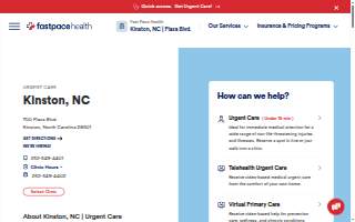 Fast Pace Health Urgent Care - Kinston - NC