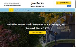 Joe Parks Septic Tank Services of Kinston
