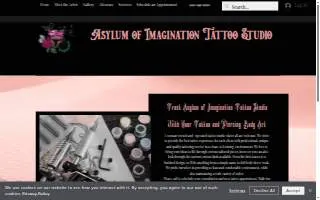 Asylum of Imagination Tattoo Studio website
