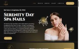 Serenity Day Spa Nails website