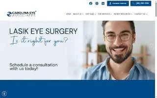 Carolina Eye Associates of Laurinburg website