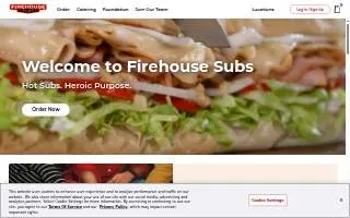 Firehouse Subs Laurinburg website