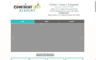 Confident Kids Academy website