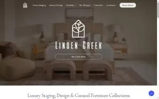 Linden Creek | Home Staging & Interior Design website
