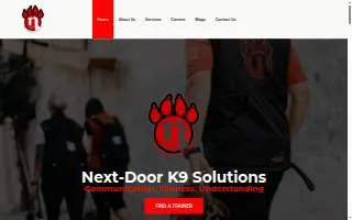 Next-Door K9 Solutions website