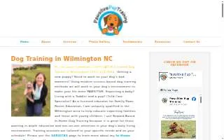 Pawsitive Pup Training of Leland website