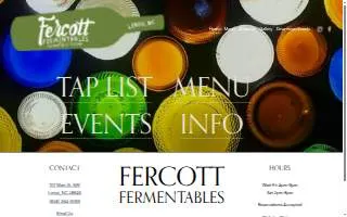 Fercott Fermentables website