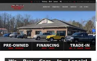 Foothills Auto Mart of Lenoir website